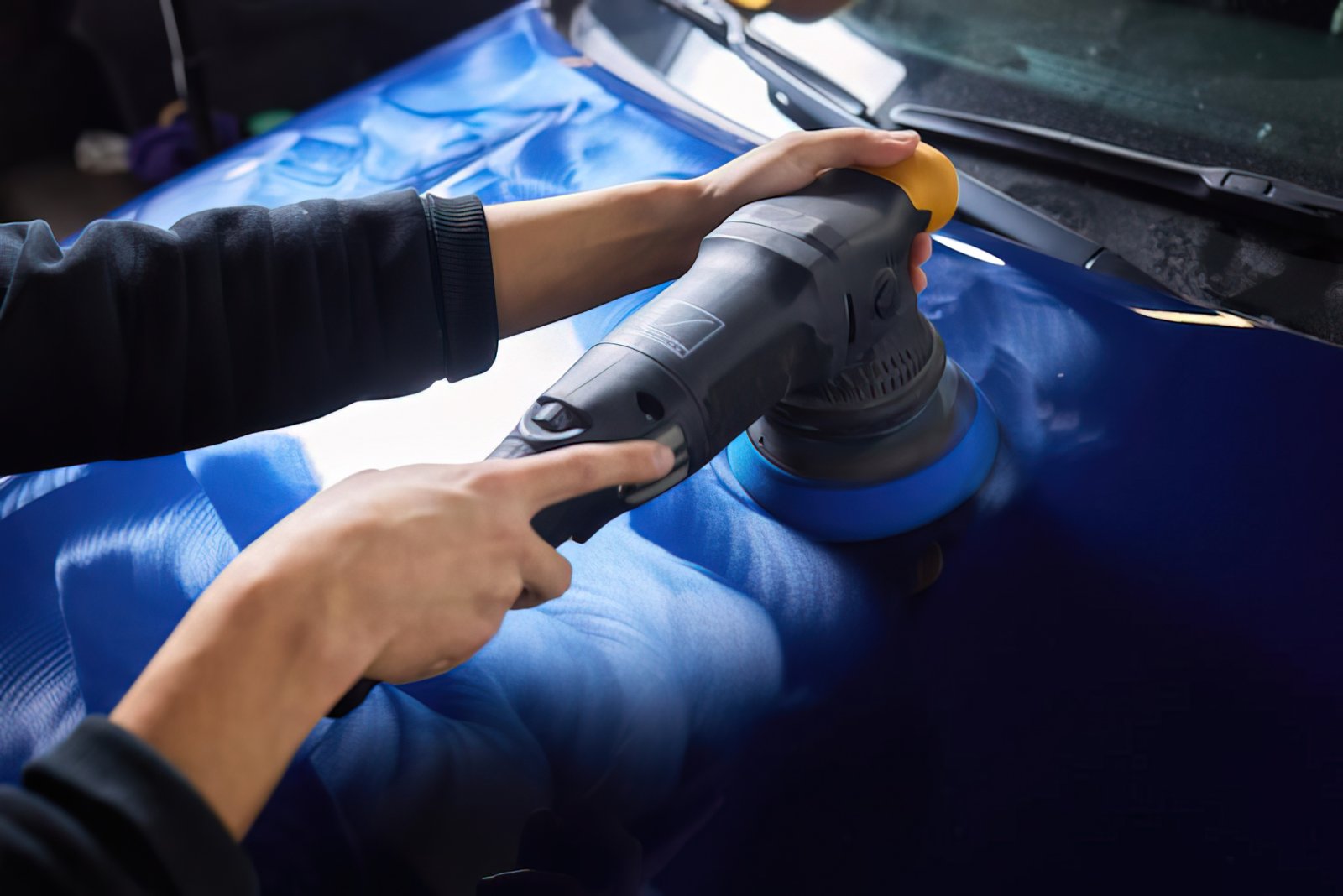 Swirl-free panel after paint correction